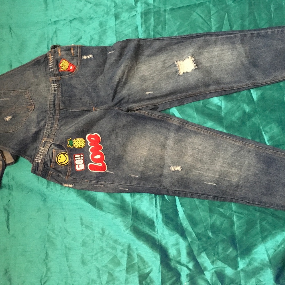 Distressed overall